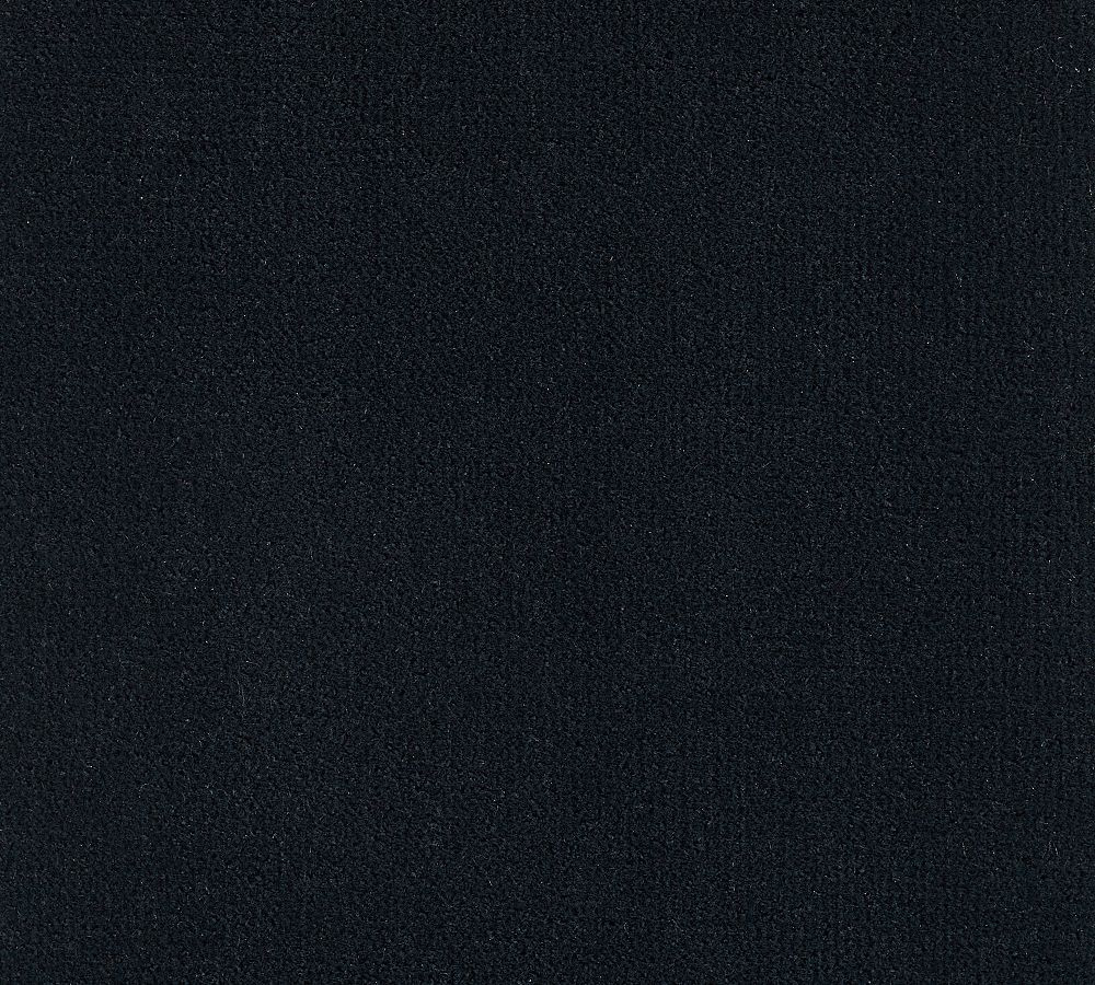 Arlo Tall Upholstered Storage Bed Crowned Headboard, King, Faux Mohair Velvet Midnight | Pottery Barn (US)