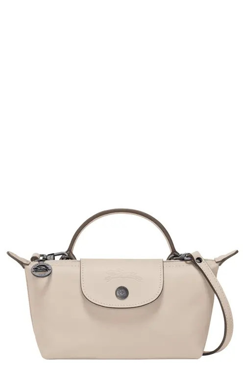 Longchamp Extra Small Le Pliage Xtra Leather Clutch in Paper at Nordstrom | Nordstrom