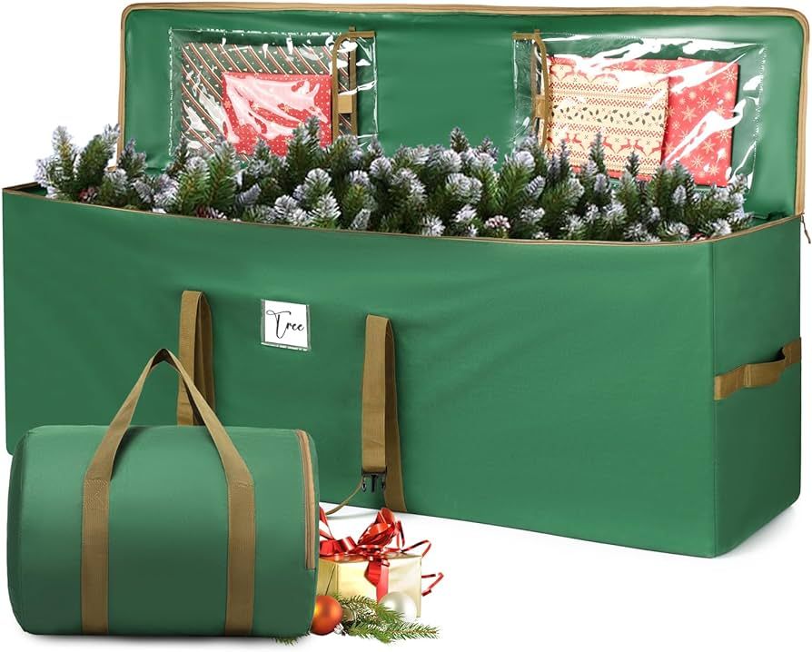 Christmas Tree Storage Bag, Fits 9-Ft Christmas Tree Bag, Christmas Tree Storage Box 2-Pack, 60L ... | Amazon (US)