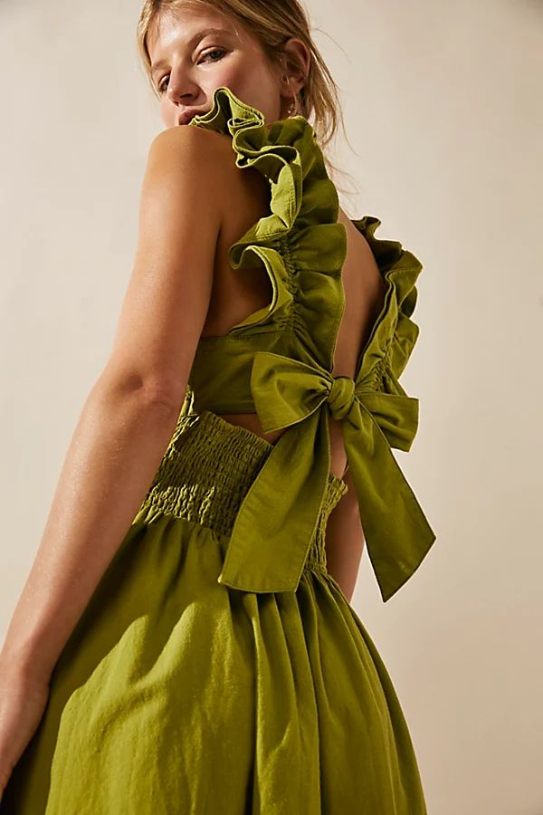 Ruffle It Up Midi by Endless Summer at Free People, Mojito Lime, M | Free People (Global - UK&FR Excluded)