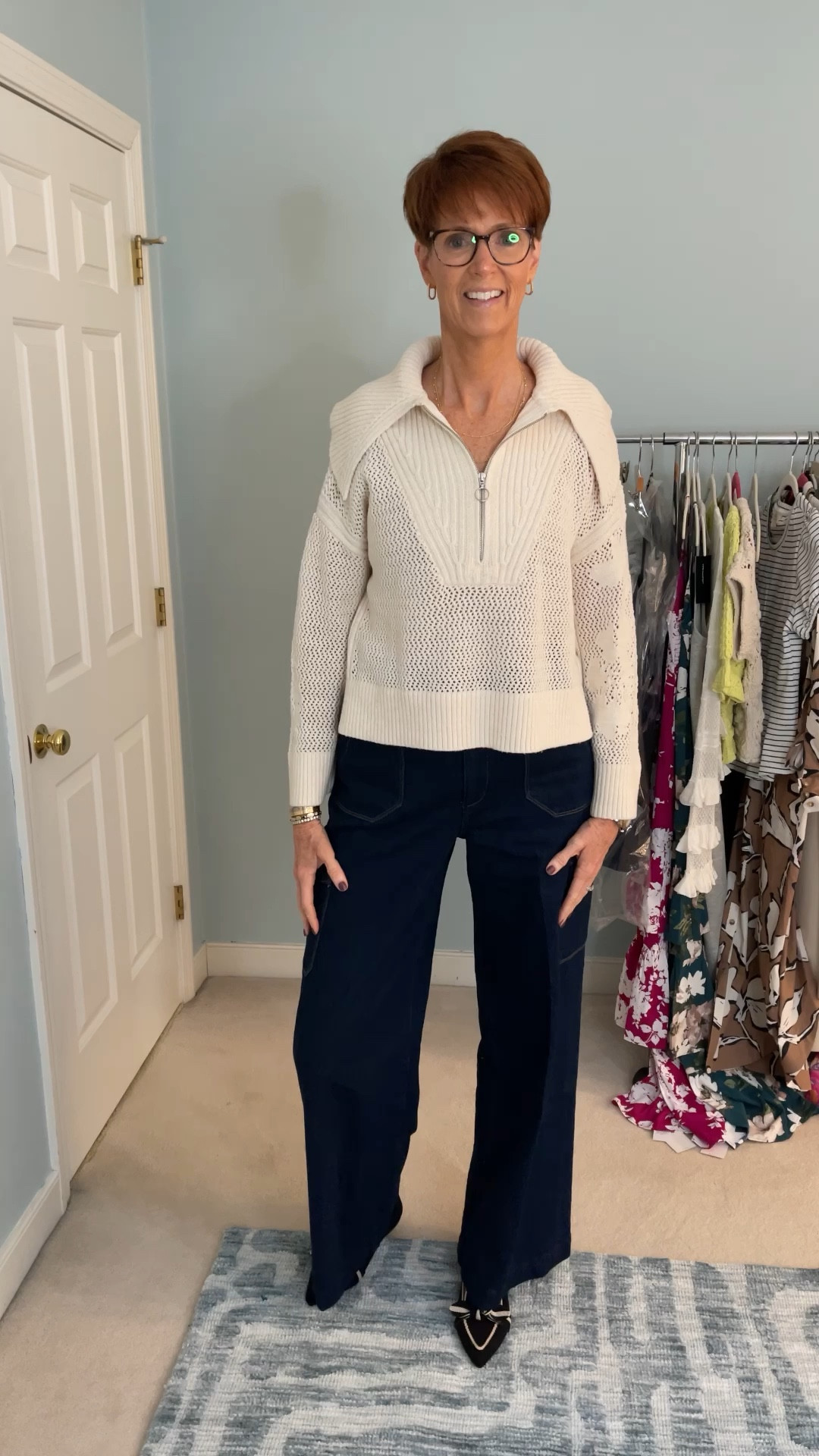 New Anthropologie try on
Wearing a medium in the cream zip up sweater.
Paired it with Paige jeans from Nordstrom

Over 50 fashion, tall fashion, workwear, everyday, timeless, Classic Outfits

Hi I’m Suzanne from A Tall Drink of Style - I am 6’1”. I have a 36” inseam. I wear a medium in most tops, an 8 or a 10 in most bottoms, an 8 in most dresses, and a size 9 shoe. 

fashion for women over 50, tall fashion, smart casual, work outfit, workwear, timeless classic outfits, timeless classic style, classic fashion, jeans, date night outfit, dress, spring outfit

#LTKover40 #LTKstyletip