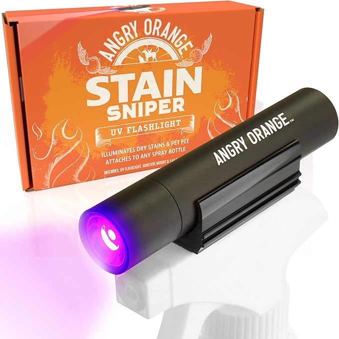 ANGRY ORANGE UV Flashlight - LED Black Light Detector for Dry Dog Urine - Flashlights Make Stains... | Amazon (US)