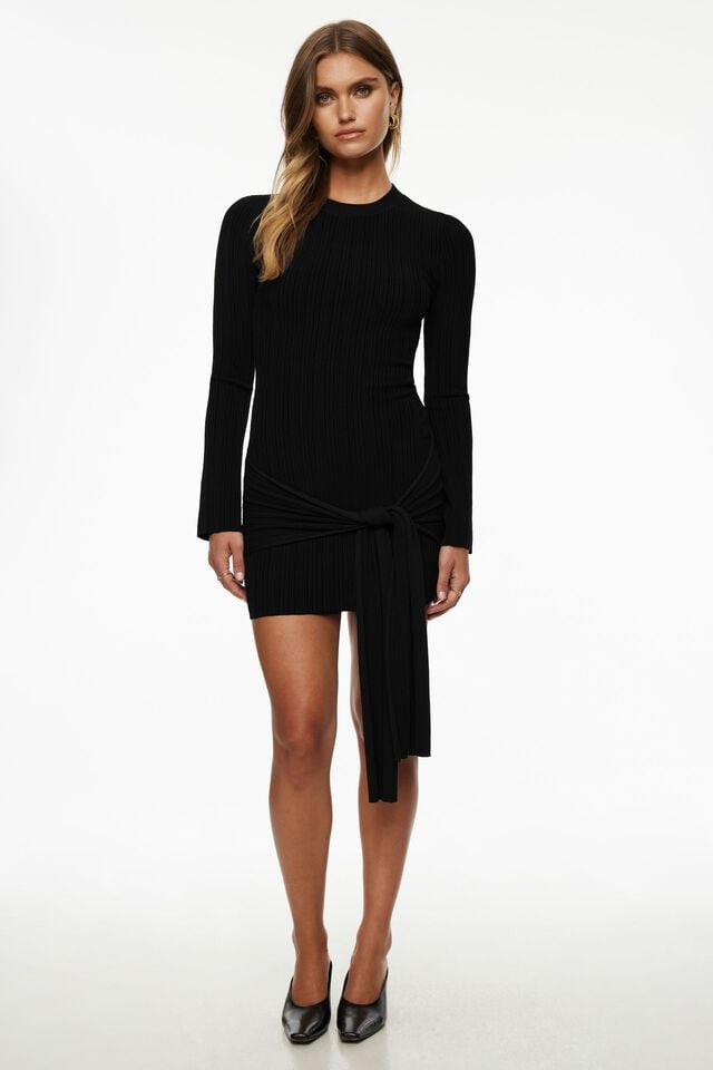 Side Tie Mini Dress | Dynamite Clothing