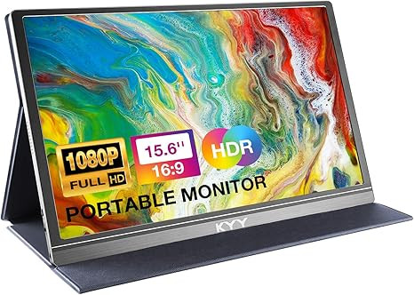 KYY Portable Monitor 15.6inch 1080P FHD USB-C, HDMI Computer Display HDR IPS Gaming Monitor w/Pre... | Amazon (US)