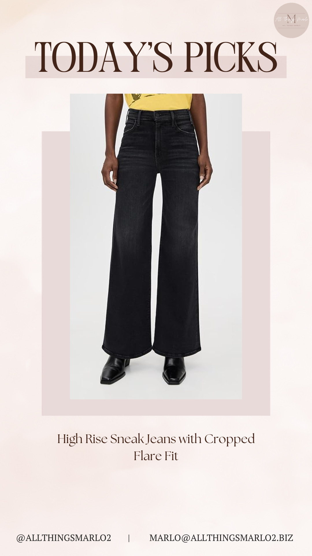 High Rise Sneak Jeans with Cropped Flare Fit 

 #LTKootd #LTKWorkwear #LTKTravel