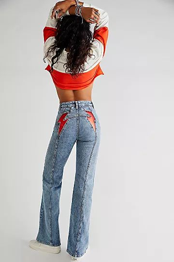 Thunderbird Flare Jeans | Free People (UK)