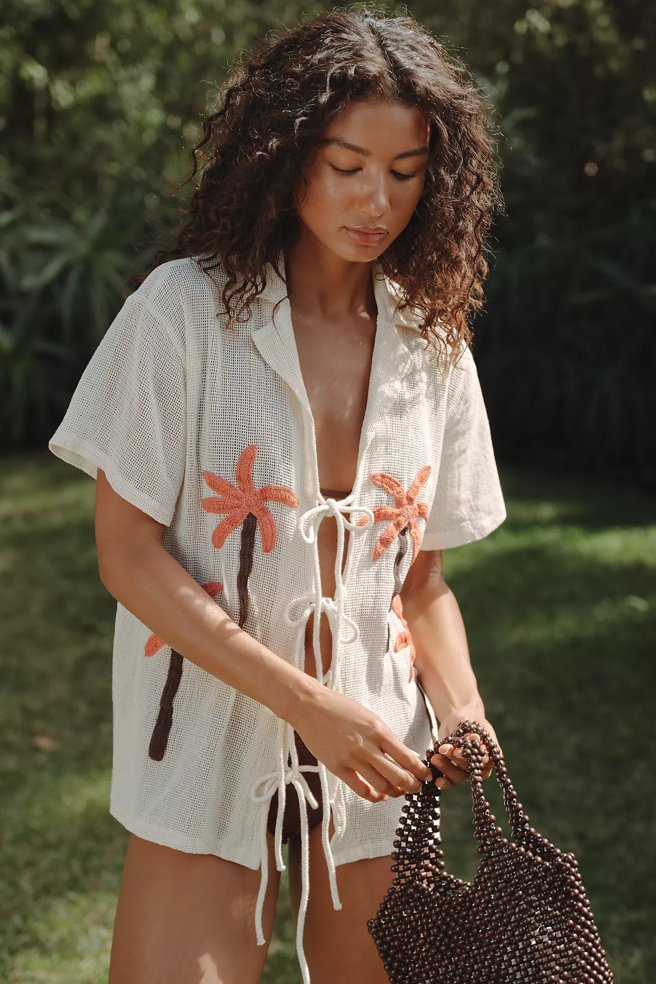 Maaji Nika Tropic Net Mini Dress | Anthropologie (US)