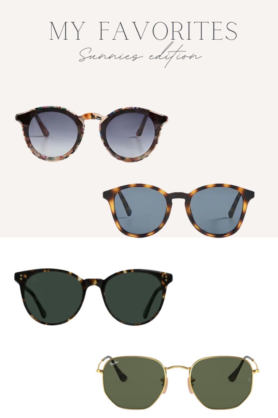 My top 4 favorite sunnies! ✨✨

#LTKFind #LTKstyletip #LTKtravel