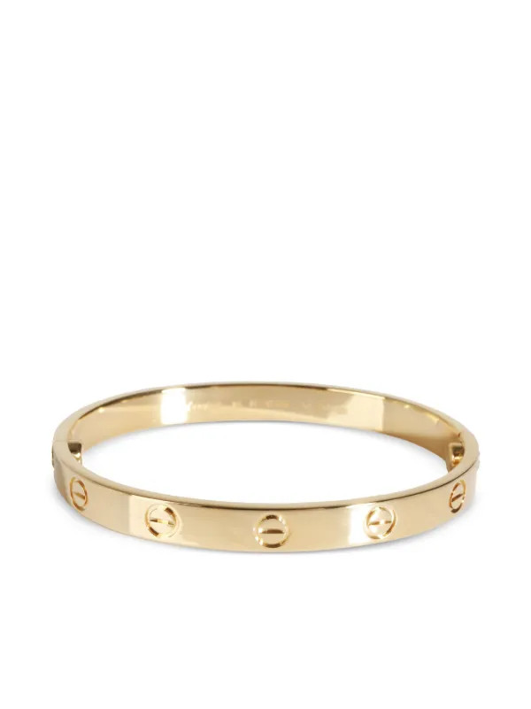 Cartier pre-owned 18kt Yellow Gold Love Bracelet - Farfetch | Farfetch Global