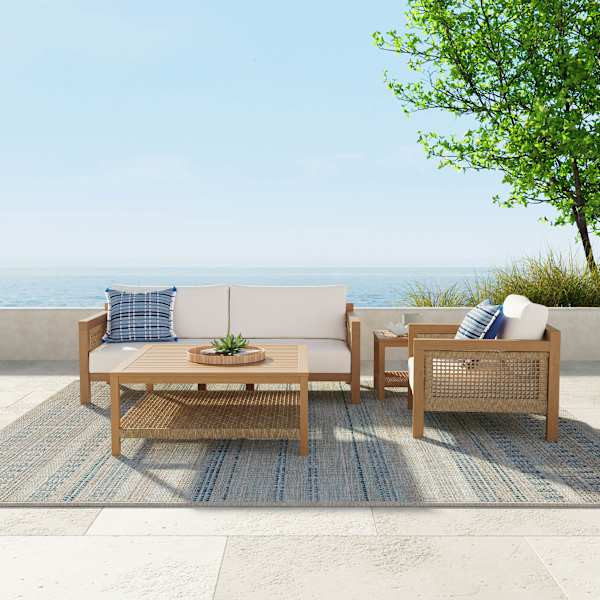 Haven Blonde Acacia Wood Patio 3-Piece Set | At Home