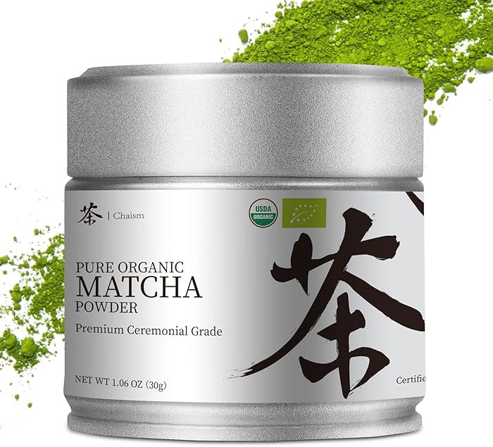 Chaism Polvo de té verde matcha de grado ceremonial, primera cosecha USDA orgánico sin gluten, ... | Amazon (US)