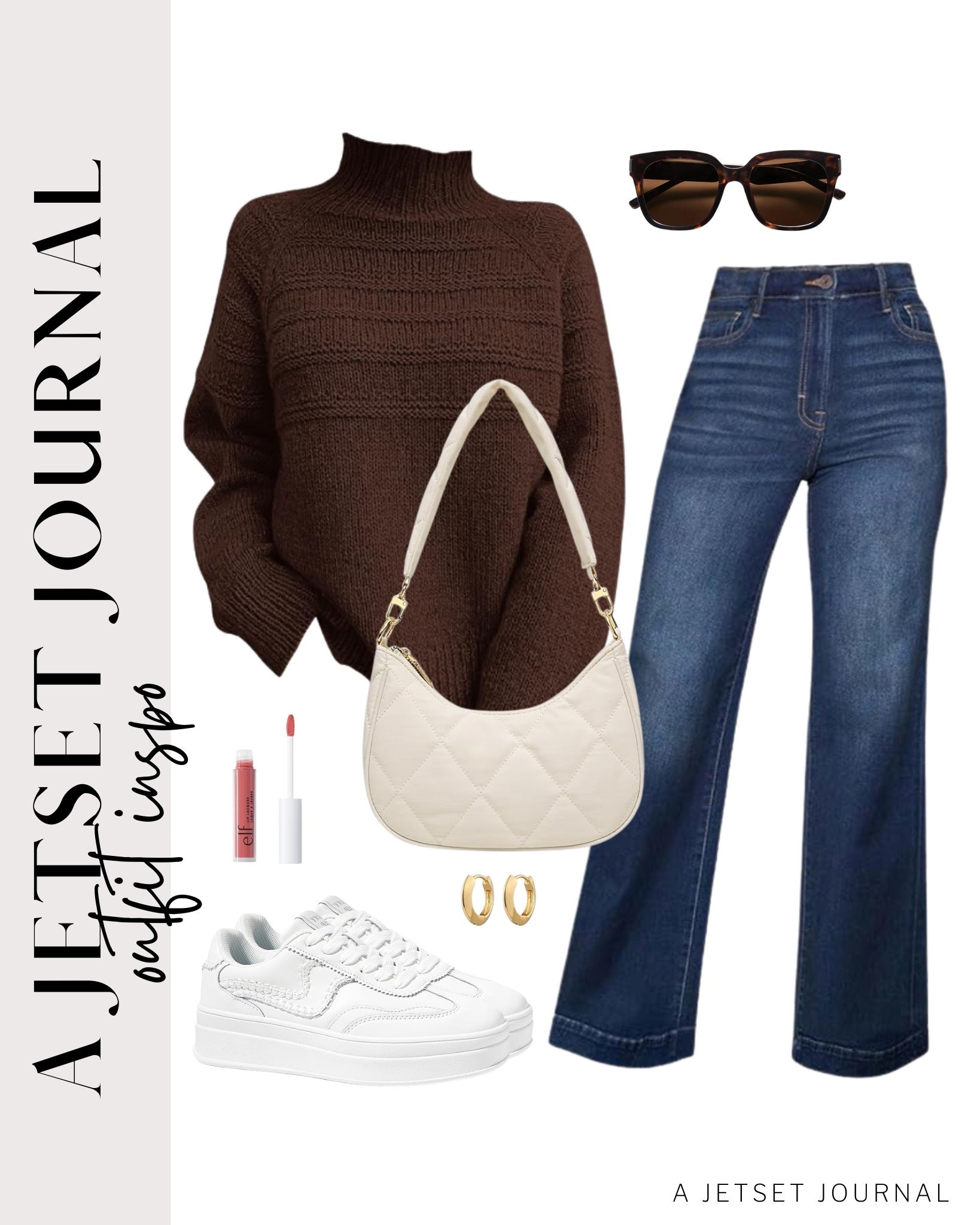 A comfy knit sweater paired with some denim and white sneakers is a classic combo!
crescent shoulder bag, wide leg jeans, elf lip shine, gold hoop earrings, Amazon fashion, fall style, trendy look, viral fashion, affordable style, Amazon favorite, top picks, best seller, fall look, fall outfit idea

#LTKU #LTKFindsUnder50 #LTKSeasonal