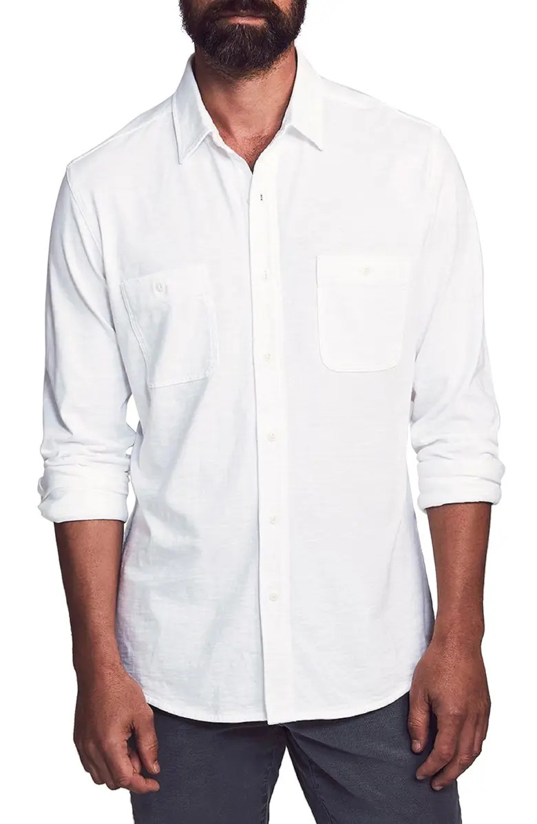 Faherty Knit Seasons Organic Cotton Button-Up Shirt | Nordstrom | Nordstrom