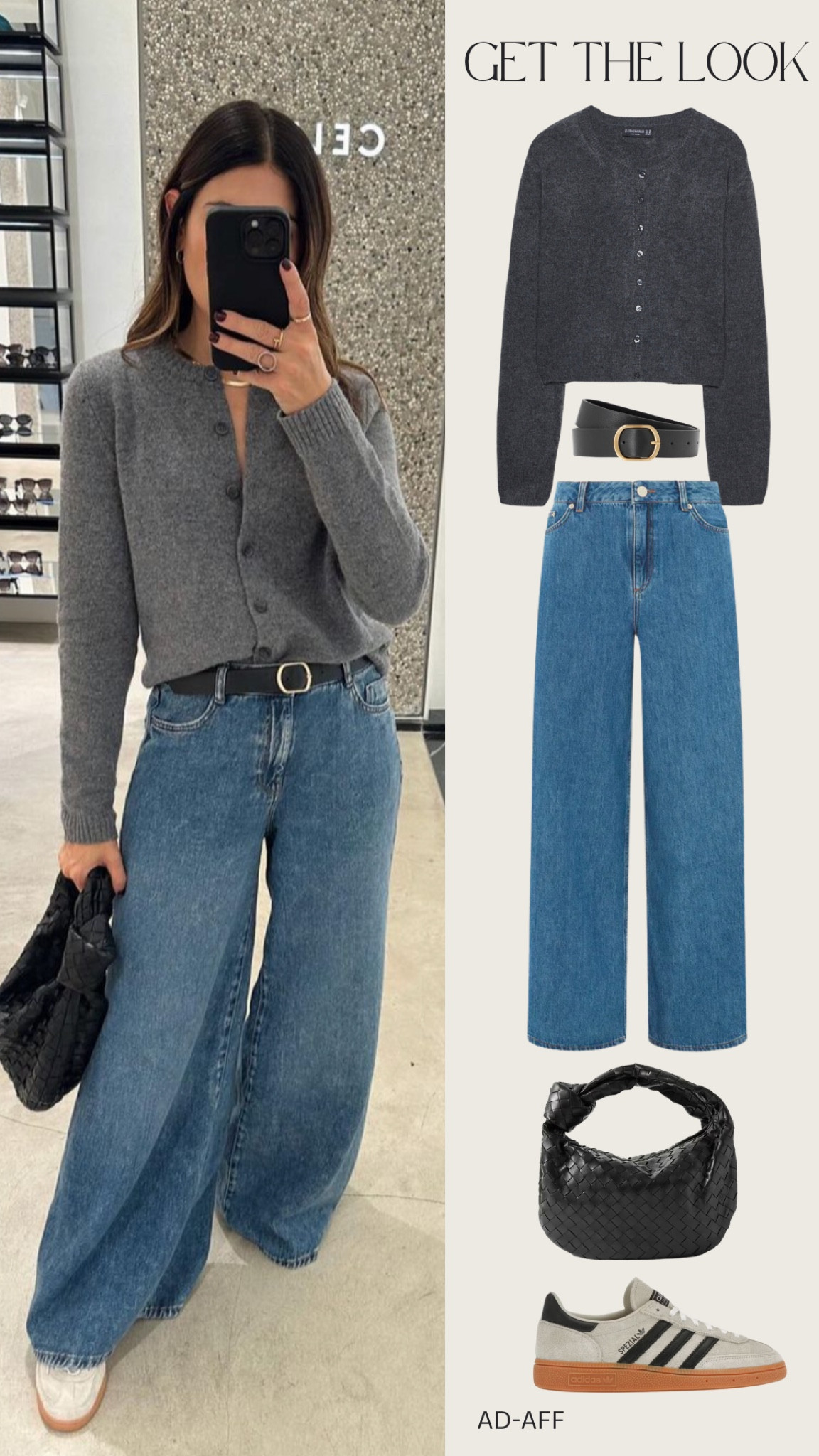 Grey cardigan, wide leg jeans OOTD 🩶

#LTKstyletip #LTKeurope #LTKSeasonal