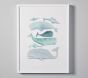 Minted® Blue Whales Wall Art by Kelsey Carlson | Pottery Barn Kids