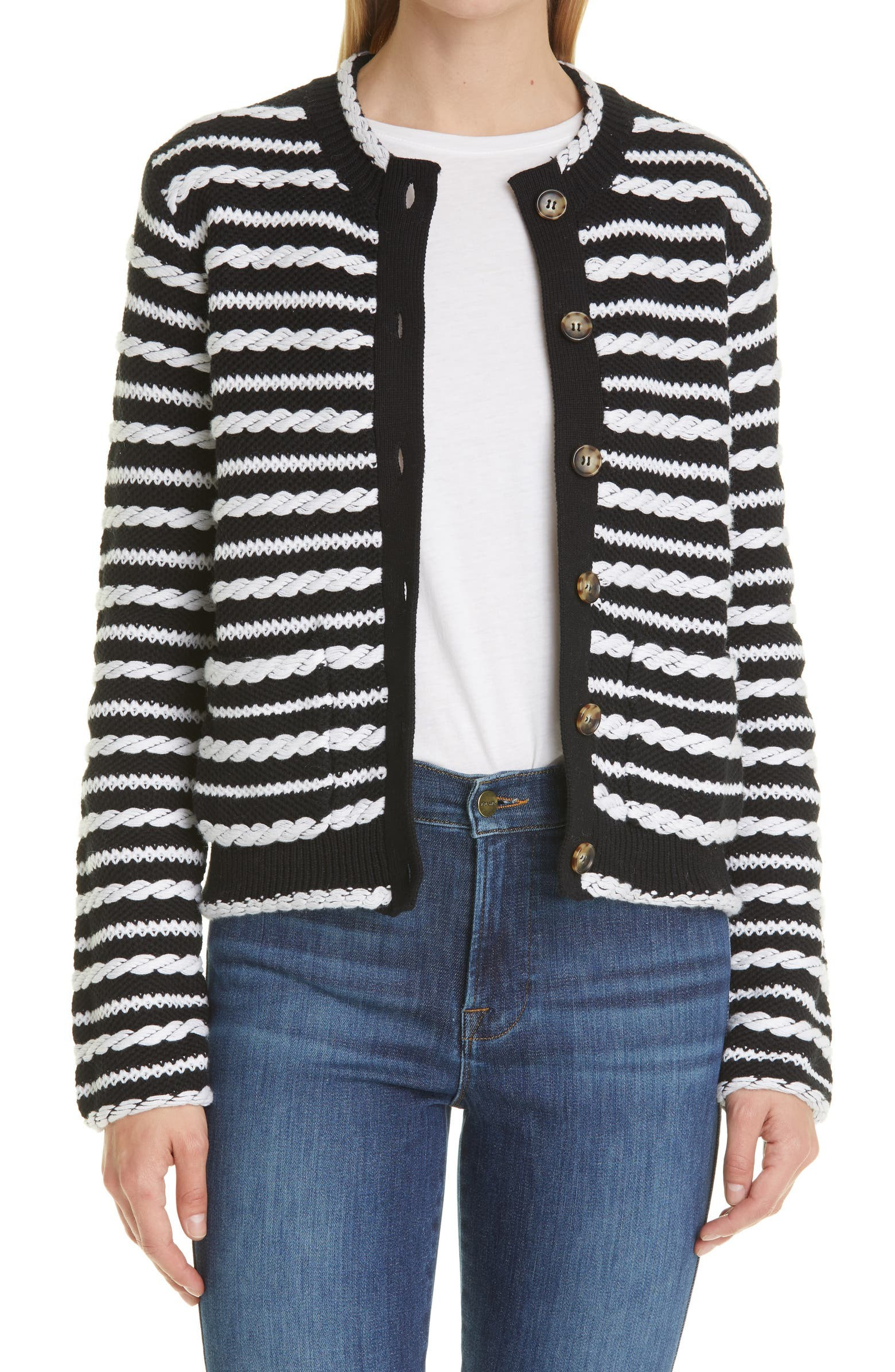 Braid Stripe Cardigan | Nordstrom