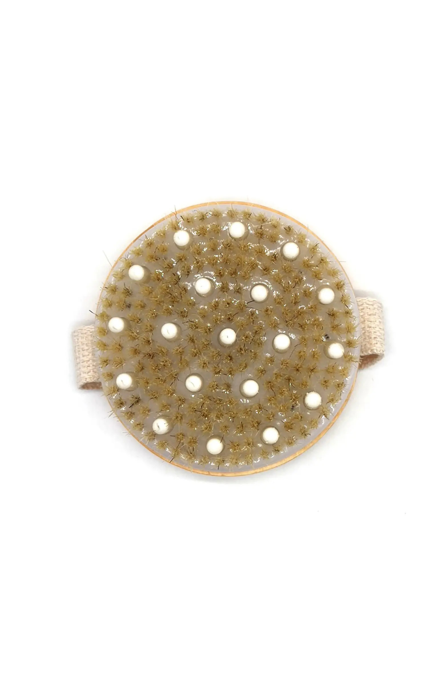 Bath Brush and Rubber Massager with Lotus wooden handle | Nordstrom