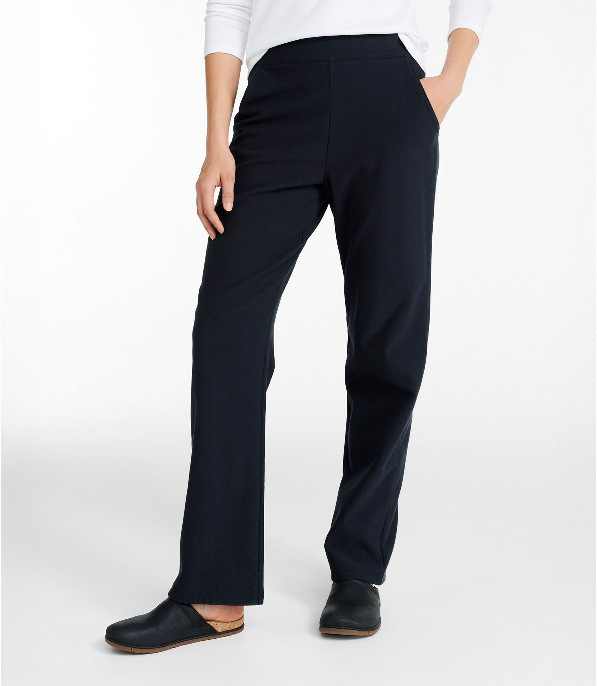 Women's Perfect Fit Pants, Fleece-Backed Straight-Leg | L.L. Bean
