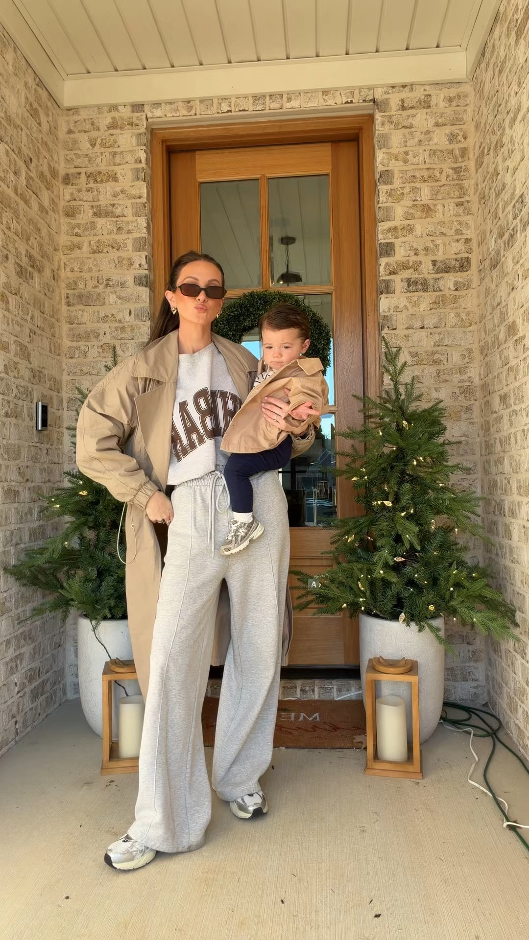 In our matching era 😍 #mommyandme #matchingoutfits #matchingwithmama 

Not linked: 
Sweatpants = old misguided 
Wind breaker trench = old target 

#LTKootd #LTKKids #LTKmomlife