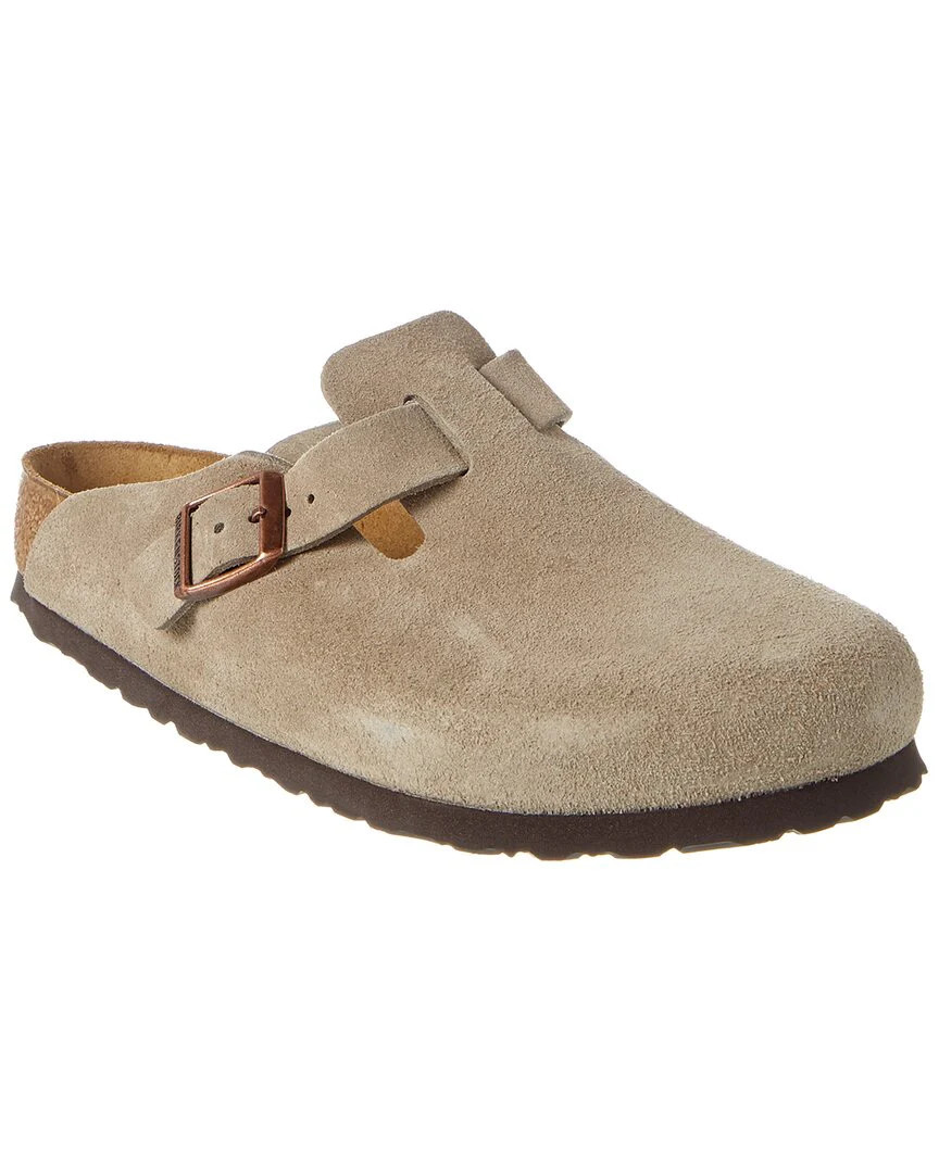 Birkenstock Boston Soft Footbed Suede Leather Clog | Shop Simon