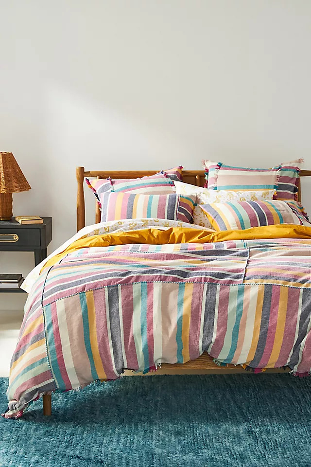 Woven Carolena Duvet Cover | Anthropologie (US)