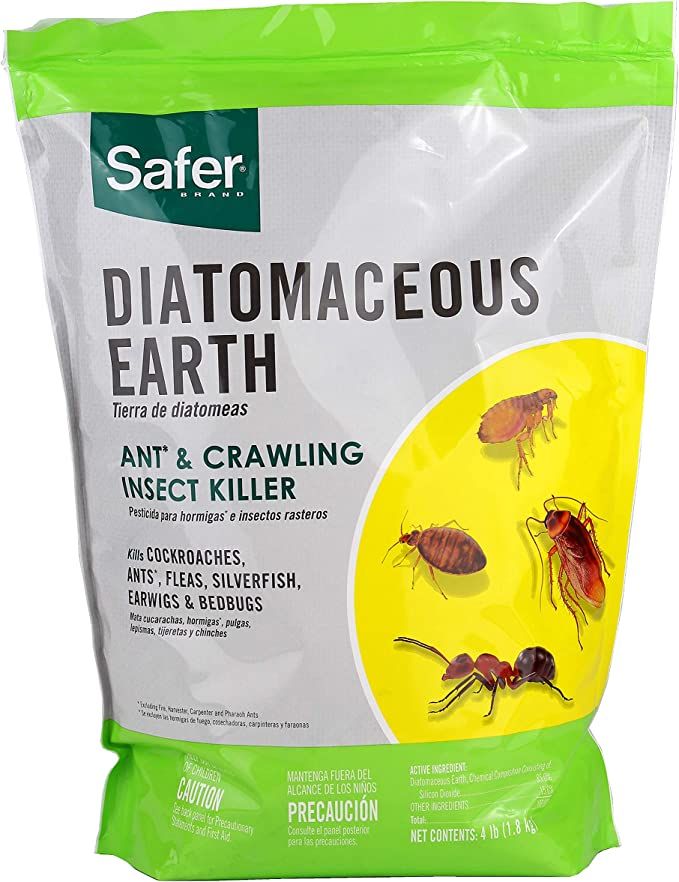 Safer 51703 Diatomaceous Earth-Bed Bug Flea, Ant, Crawling Insect Killer 4 lb | Amazon (US)