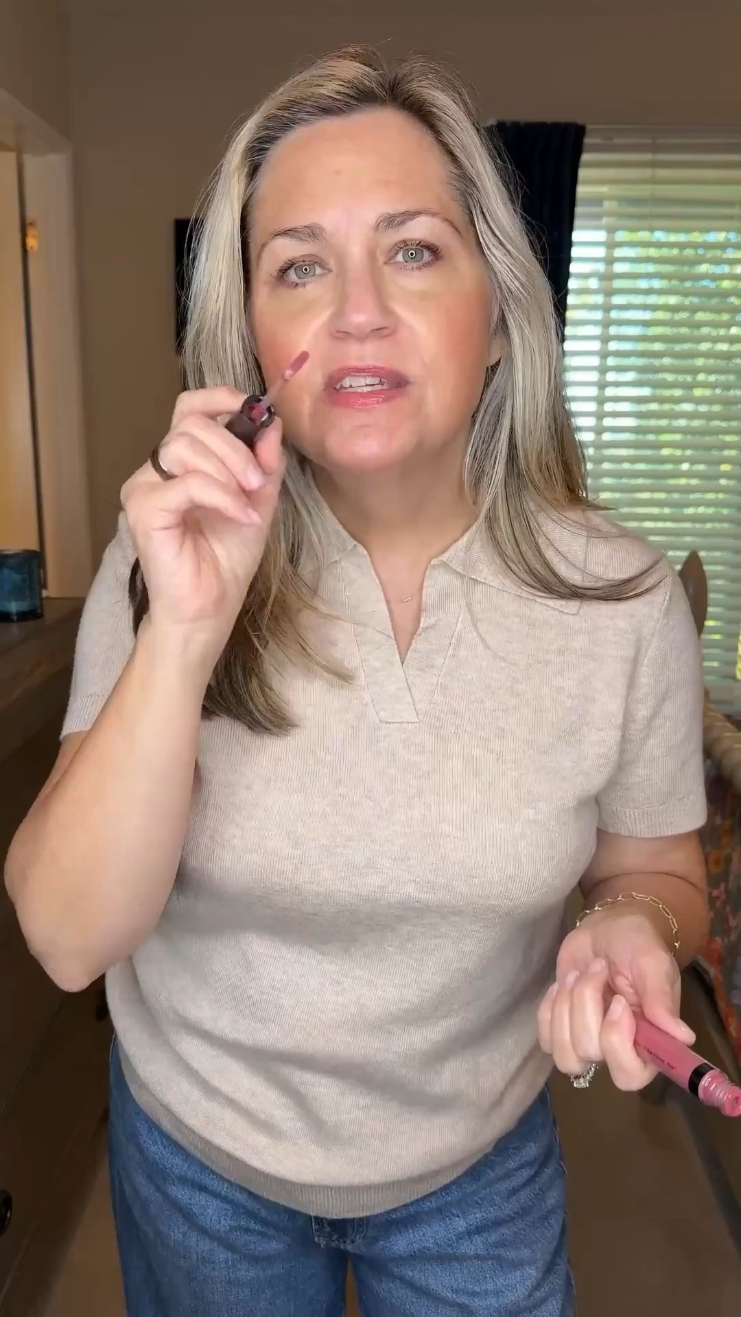 I have been using this makeup for a while and really love everything I’ve tried. This is a really beautiful lip gloss with staying power.  It’s in the color fizz. 

#LTKOver40 #LTKselfcare #LTKBeauty