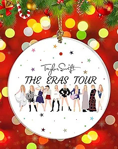 Singer Christmas Ornaments 2023 - Swifters Merch Christmas Decoration Ornament for Christmas Tree... | Amazon (US)