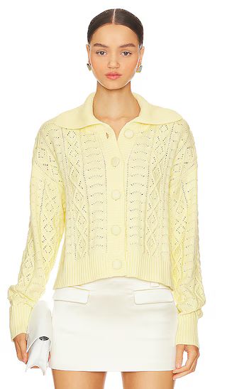 Kaleo Cardigan in Light Baby Yellow | Revolve Clothing (Global)