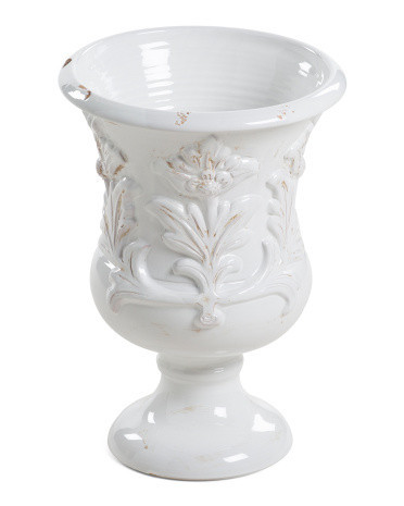 19.75in Ceramic Floral Urn Planter | Marshalls