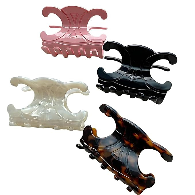 Elegant Butterfly Hair Clip, Pink Decorative Hair Accessory for Women, Large Claw Design (Style-B... | Amazon (US)