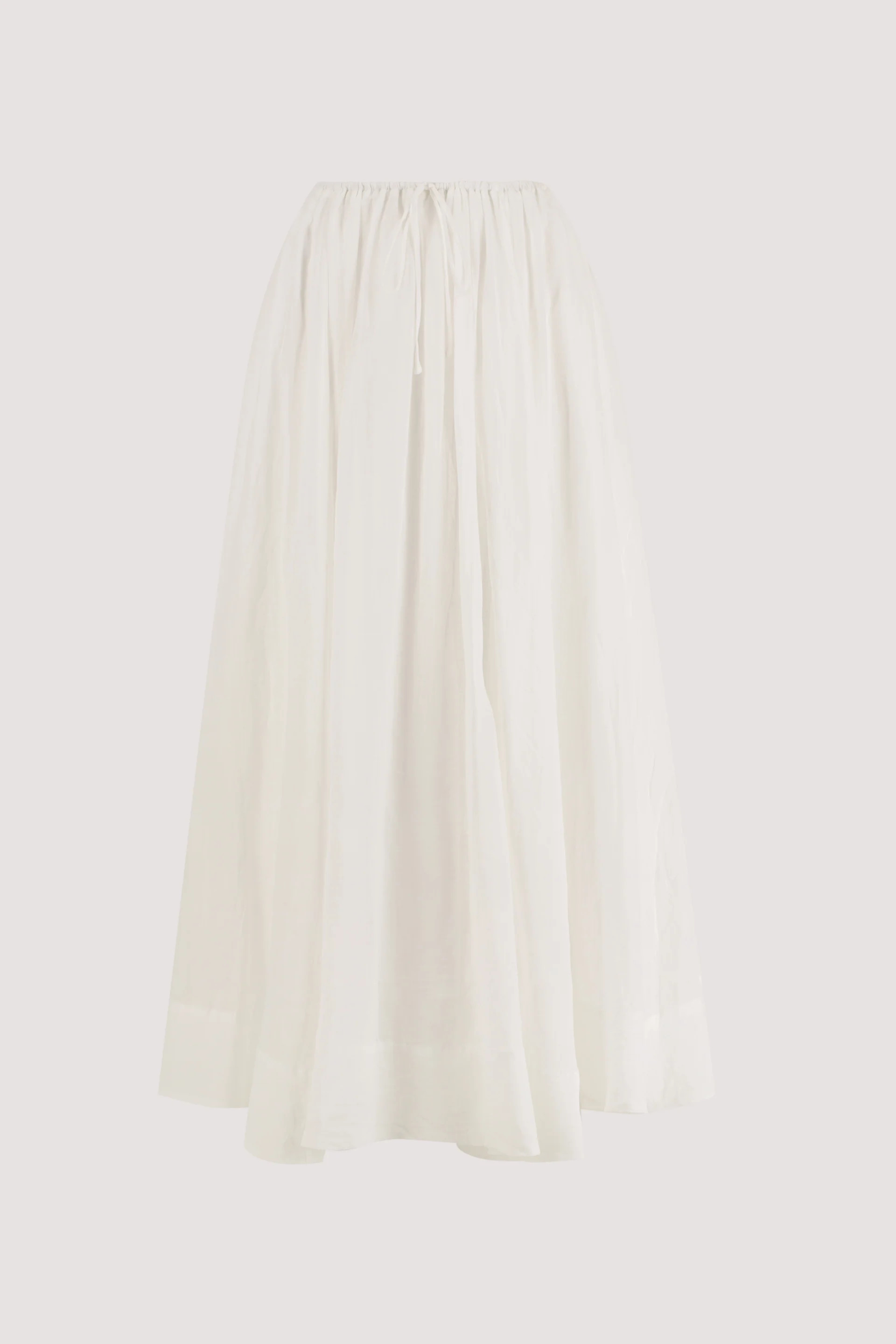 LAYNE WHITE RAMIE SKIRT | DISSH