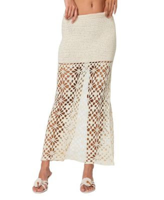 Edikted Ida Back Slit Crochet Maxi Skirt  | Bloomingdale's Women | Bloomingdale's (US)