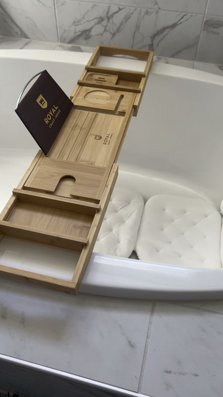 Bath tray and cushion for Mother’s Day pampering! 

#LTKFindsUnder100 #LTKGiftGuide #LTKHome