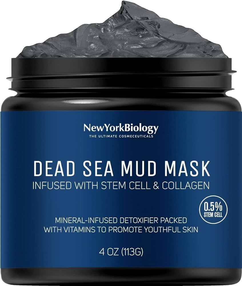 New York Biology Dead Sea Mud Mask for Face and Body with Stem Cell and Collagen - Spa Quality Po... | Amazon (US)
