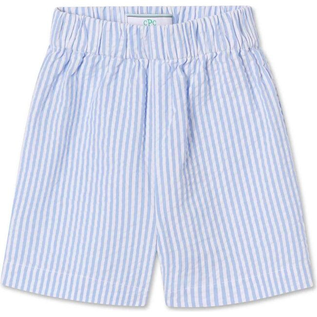 Dylan Short Seersucker, Vista Blue Seersucker | Maisonette