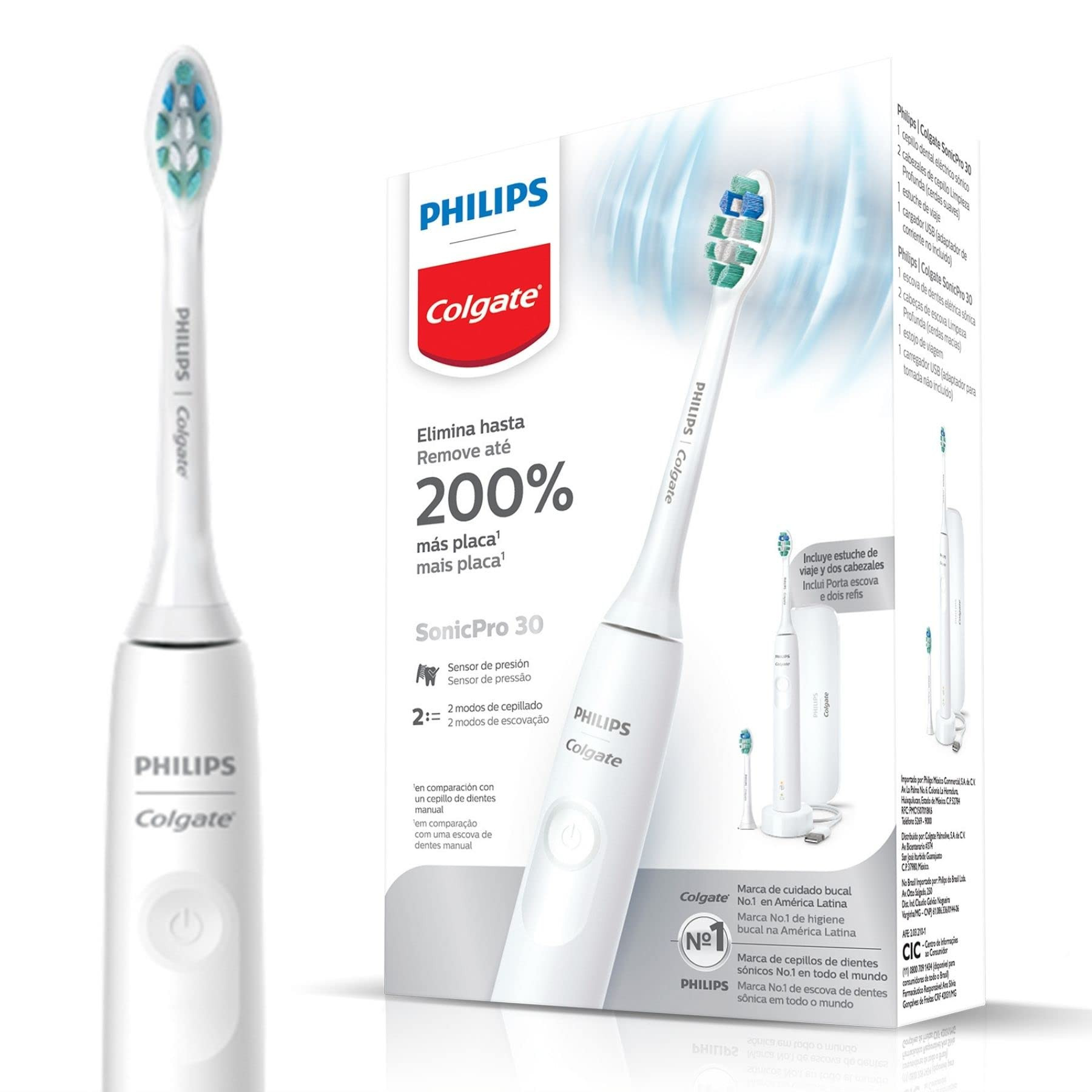 Colgate Escova De Dente Elétrica Philips Sonic Pro 30 | Recarregável E Bivolt | Amazon (BR)