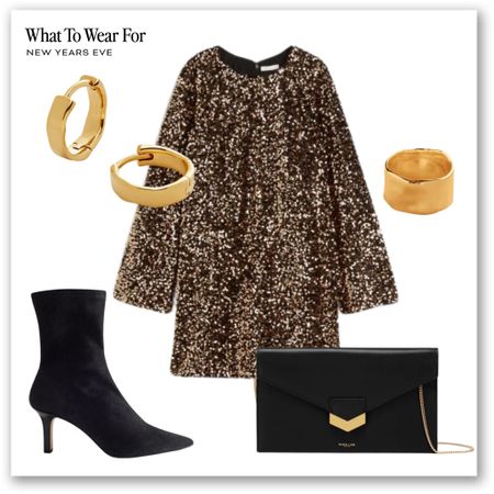 New Year’s Eve outfits ✨ 

Party season, NYE, Christmas parties, evening style, satin dress, clutch bag, heeled boots, gold hoops, demellier clutch bag, high street, H&M 

#LTKstyletip #LTKSeasonal #LTKparties