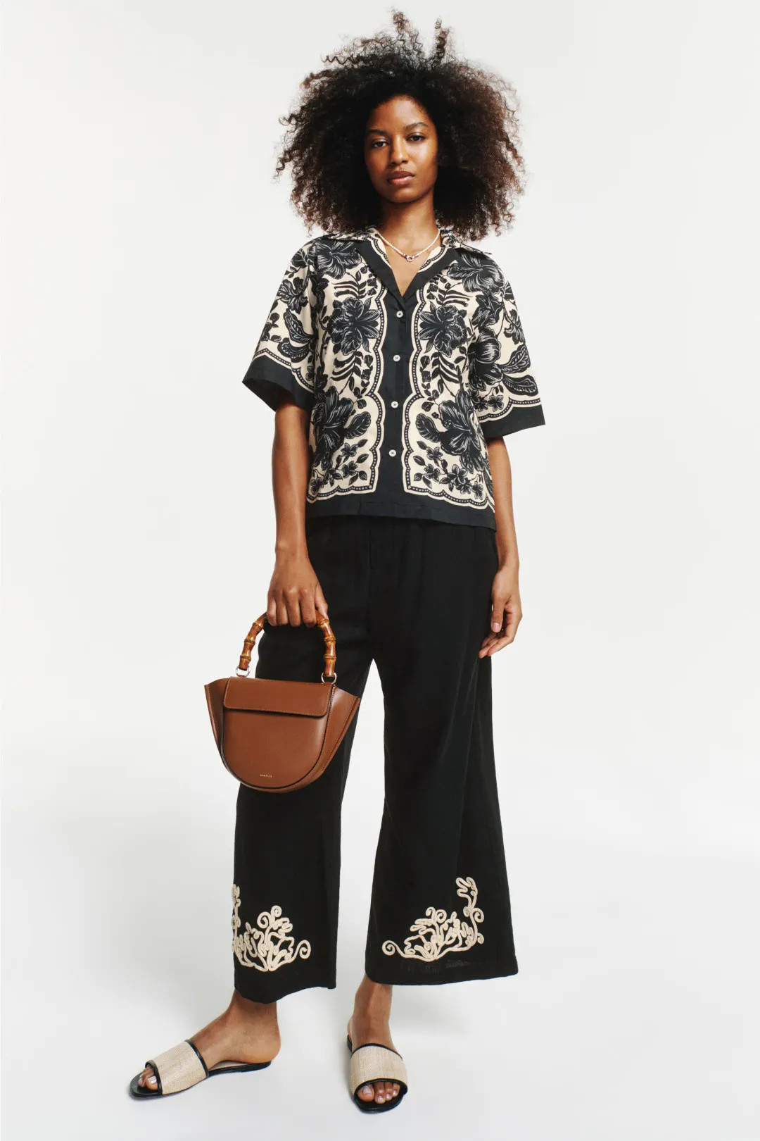 Perrine Floral Motif Shirt | Rent the Runway