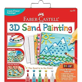 Faber-Castell 3D Sand Painting - Textured Sand Art Activity Kit for Kids | Amazon (US)