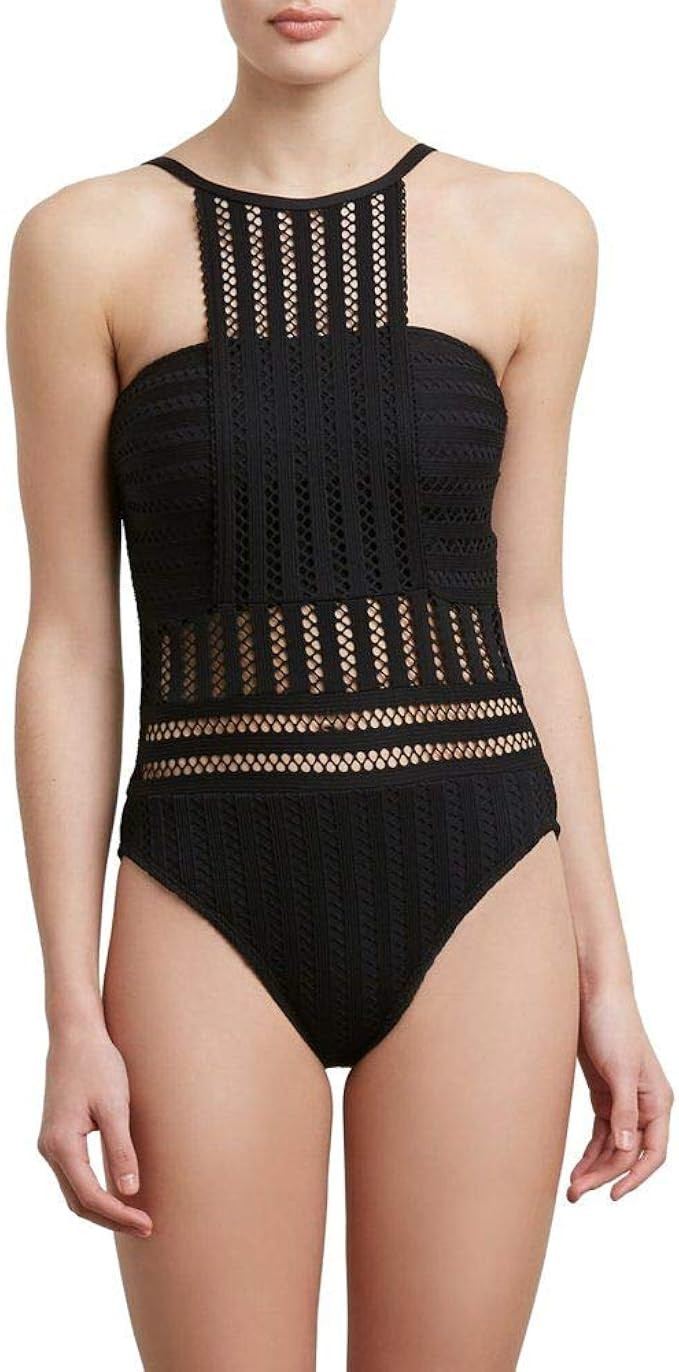 Kenneth Cole Women's Standard High Neck Bandeau One Piece Swimsuit | Amazon (US)