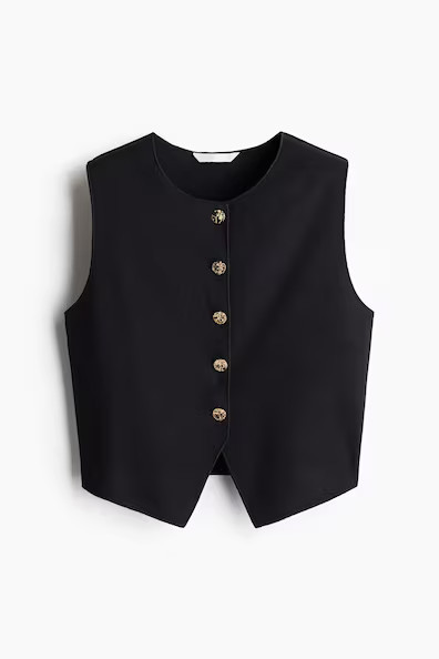 H & M - Jersey Vest - Black | H&M (US + CA)