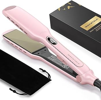 Wavytalk Wet to Straight Hair Straightener, Titanium 1.75 Inch Wide Vent Sesh Flat Iron for Damp ... | Amazon (US)