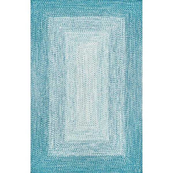 Julianna Braided Blue Indoor / Outdoor Use Area Rug | Wayfair North America