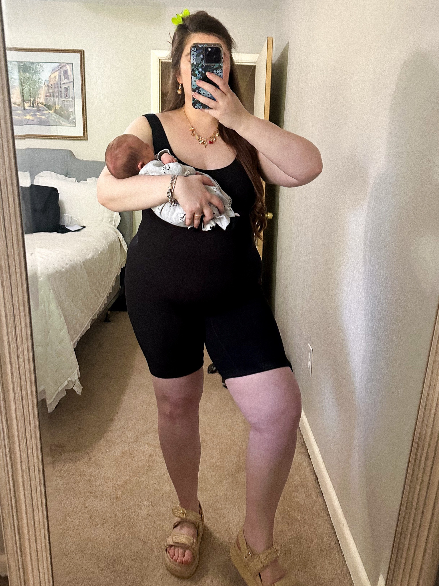 Post party week 3 outfit of the day 
Newborn outfit 
New mom outfit 

#LTKBaby #LTKMidsize #LTKShoeCrush