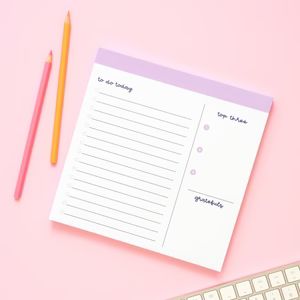 Daily Task Notepad - Lavender | Joy Creative Shop