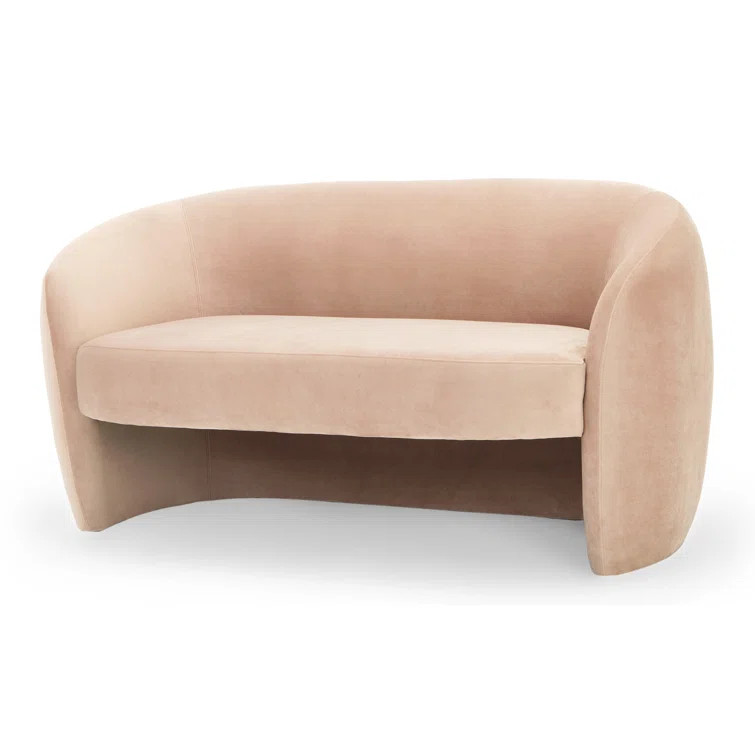 Palmas 60.6'' Flared Arm Curved Loveseat | Wayfair North America