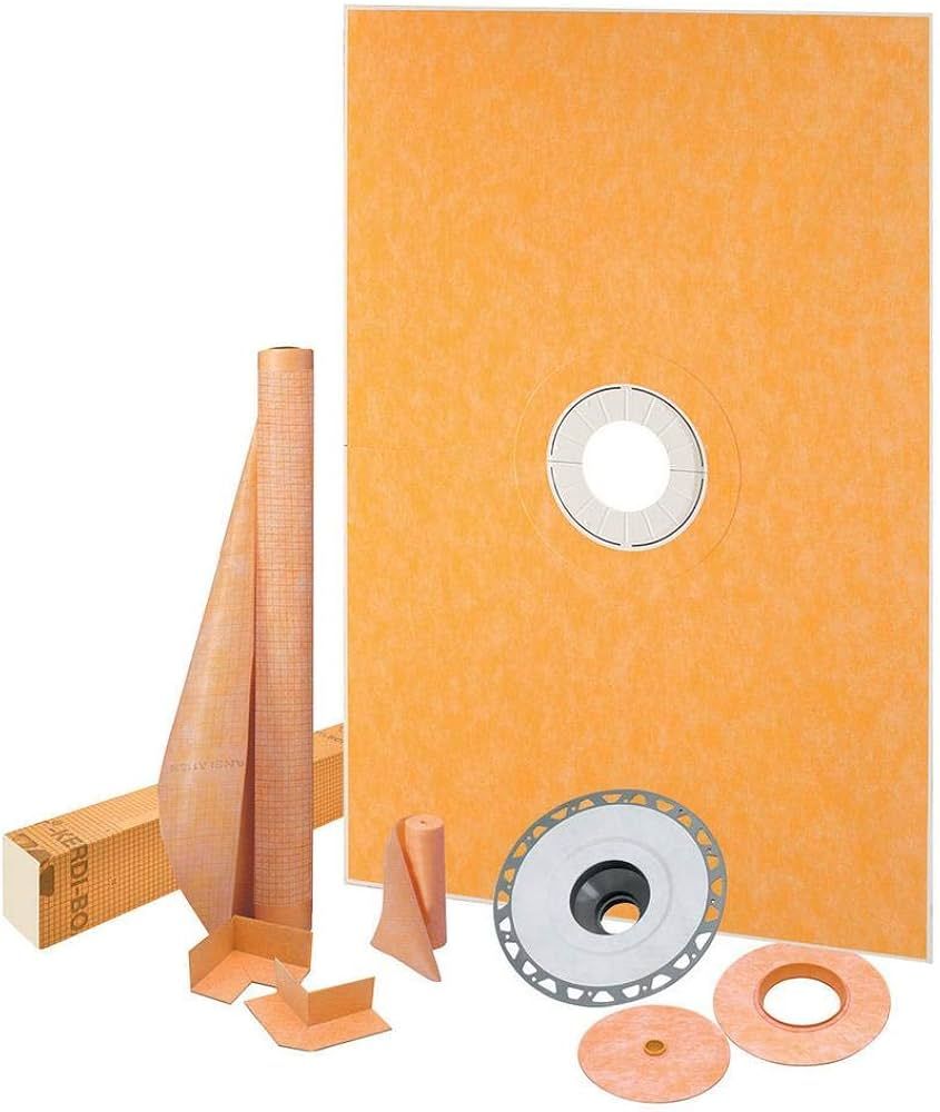 Schluter Kerdi-Shower Kit 38" x60", PVC Flange | Amazon (US)