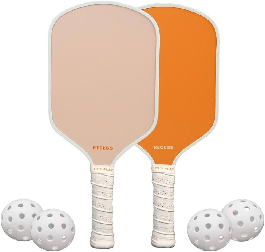 Recess Pickleball Starter Set of Premium Pickleball Paddles and Four (4) Pickle Balls - Lightweig... | Amazon (US)