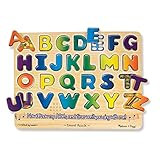 Melissa & Doug Wooden Alphabet Sound Puzzle - Wooden Puzzle With Sound Effects (26 pcs) | Amazon (US)